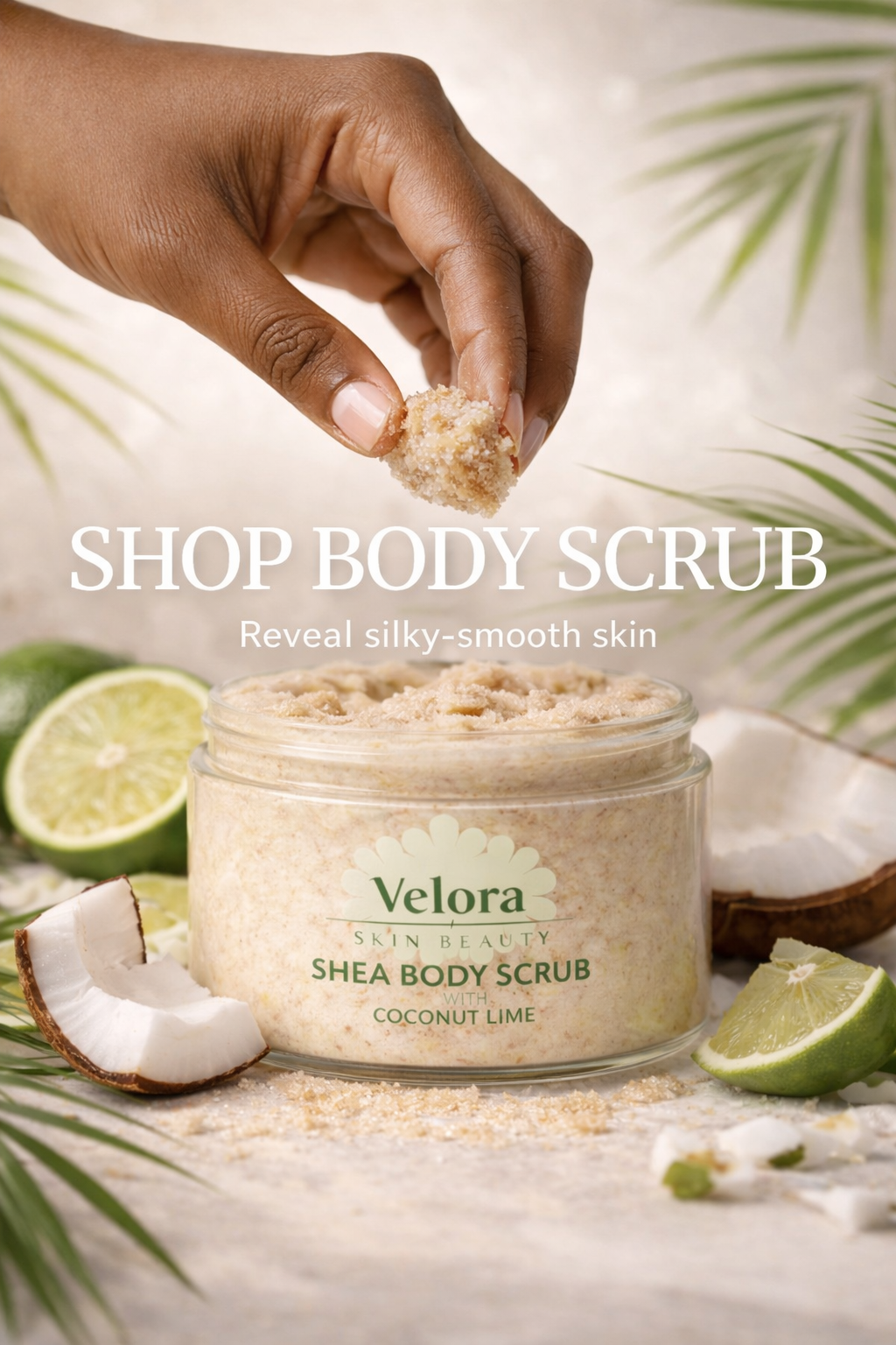 Shea Body Scrub. Coconut LIme